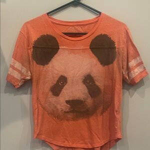 Orange Panda Graphic women’s tee Shirt